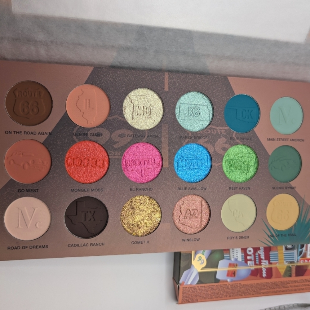 NEW Nomad Cosmetics Route 66 Palette